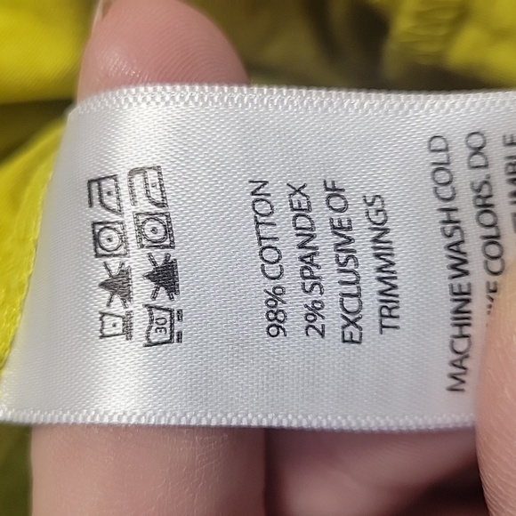 Happily Grey Women's Parachute Cargo Pants in Yellow Size Medium - Picture 8 of 8